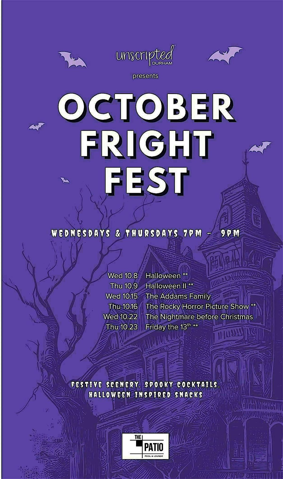 October Fright Fest Movie Nights
