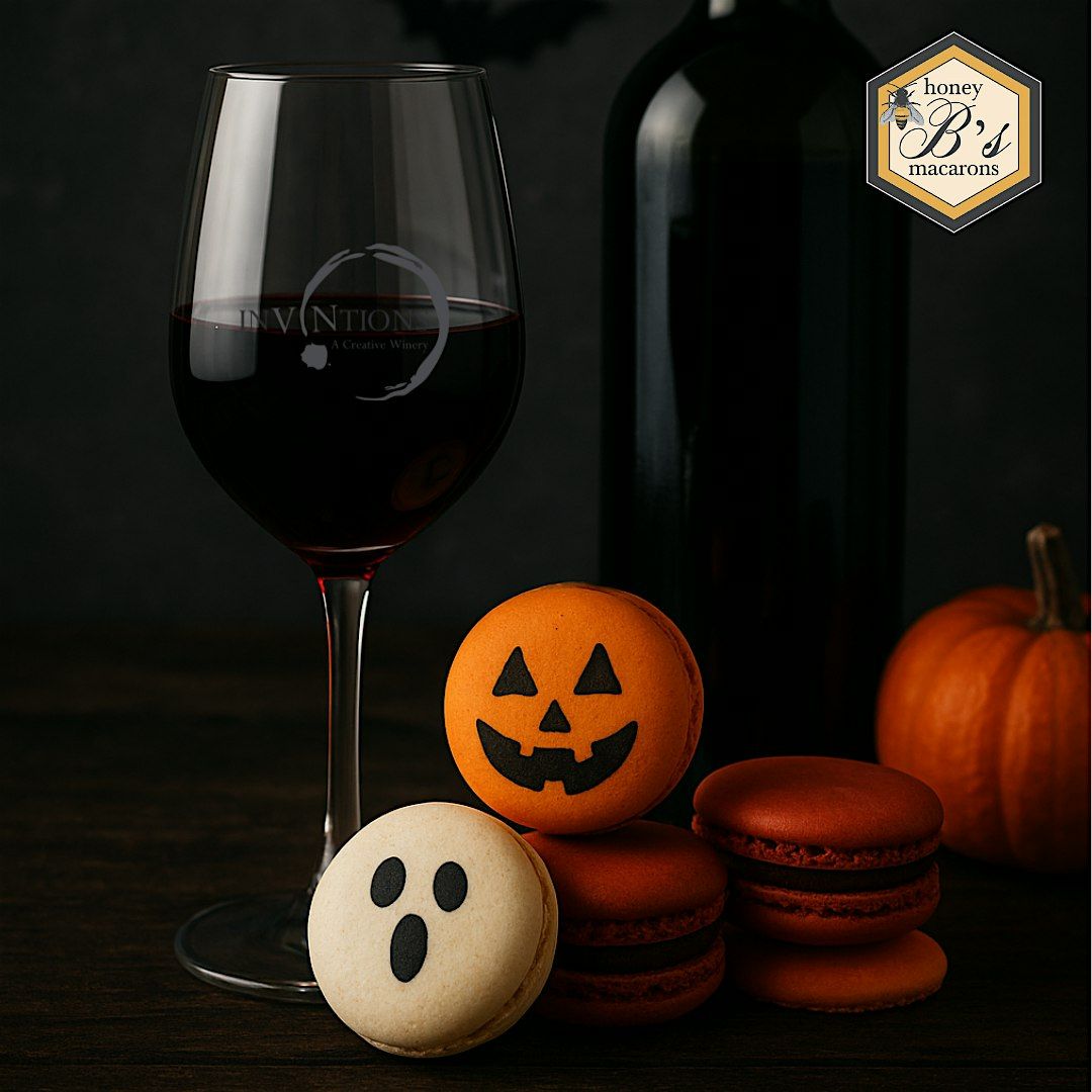 Halloween Wine & Macaron Pairing