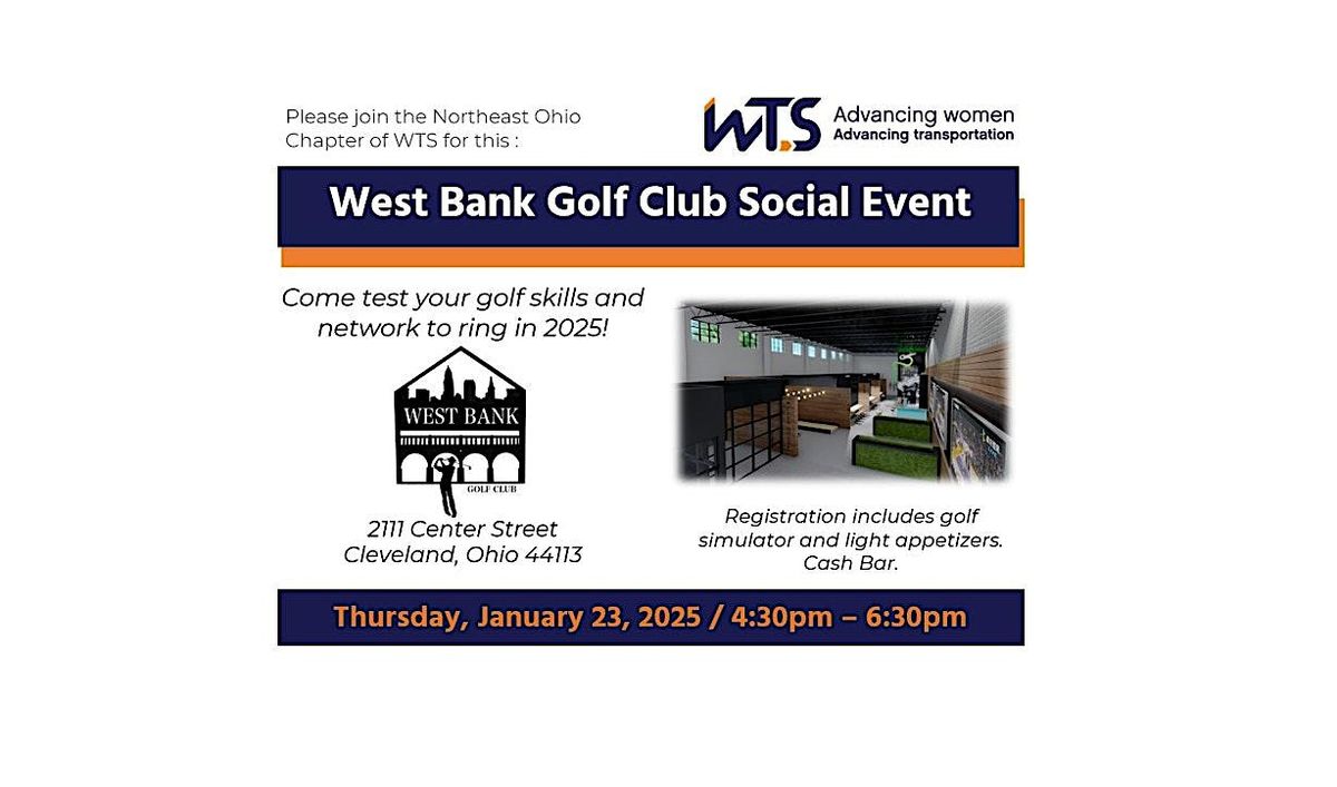 WTS Northeast Ohio Social Event - West Bank Golf Club Simulator