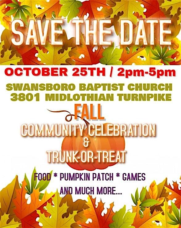 Fall community celebration-trunk or treat