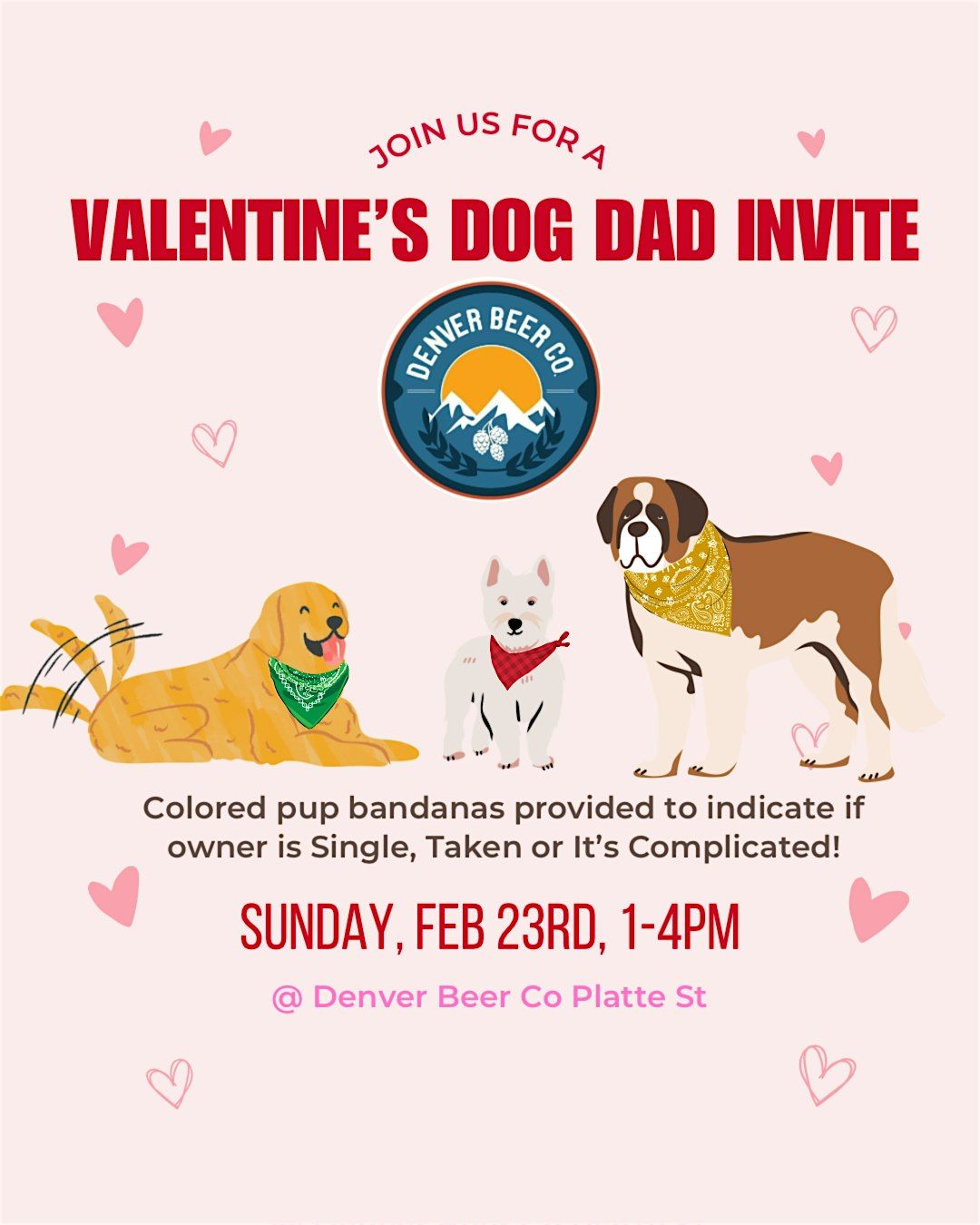 Denver Dog Moms Valentine\u2019s Dog Dad Invite