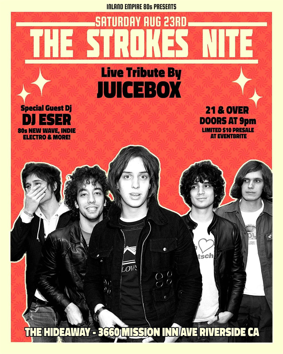 Live tribute to The Strokes in Riverside!