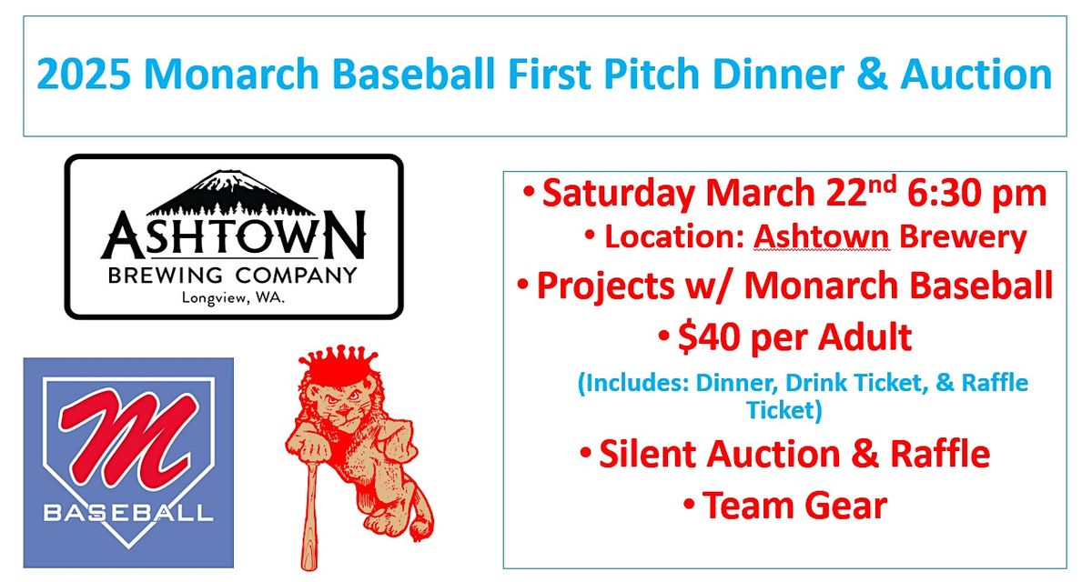 2025 Mark Morris Baseball First Pitch Dinner & Auction