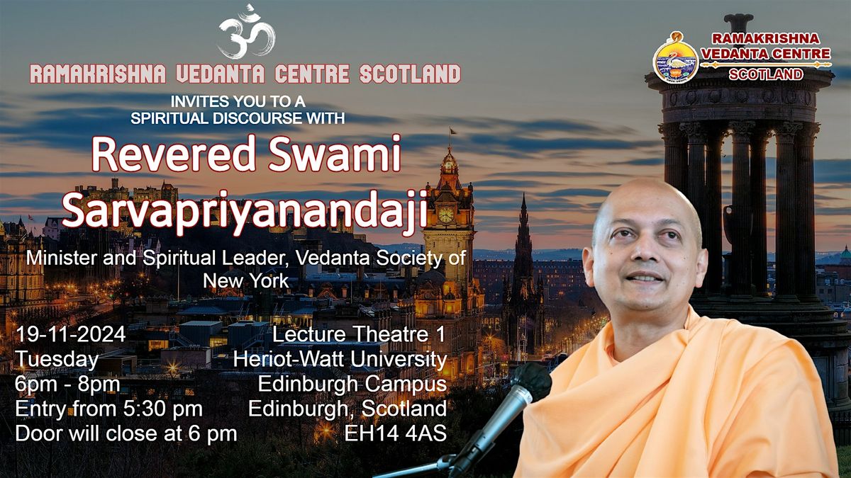 Spiritual Discourse with Revered Swami Sarvapriyananda Ji