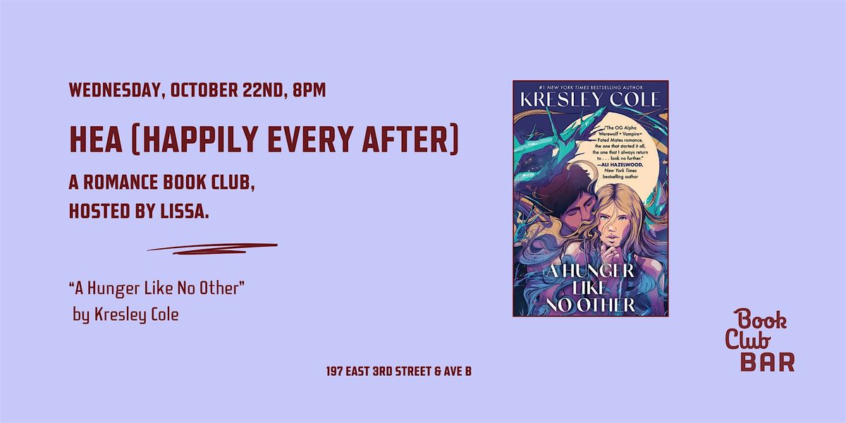 HEA Romance Book Club - "A Hunger Like No Other" by Kresley Cole