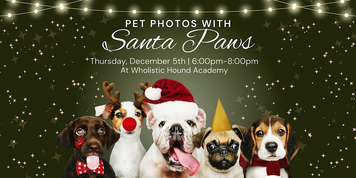 Pet Photos with Santa Paws