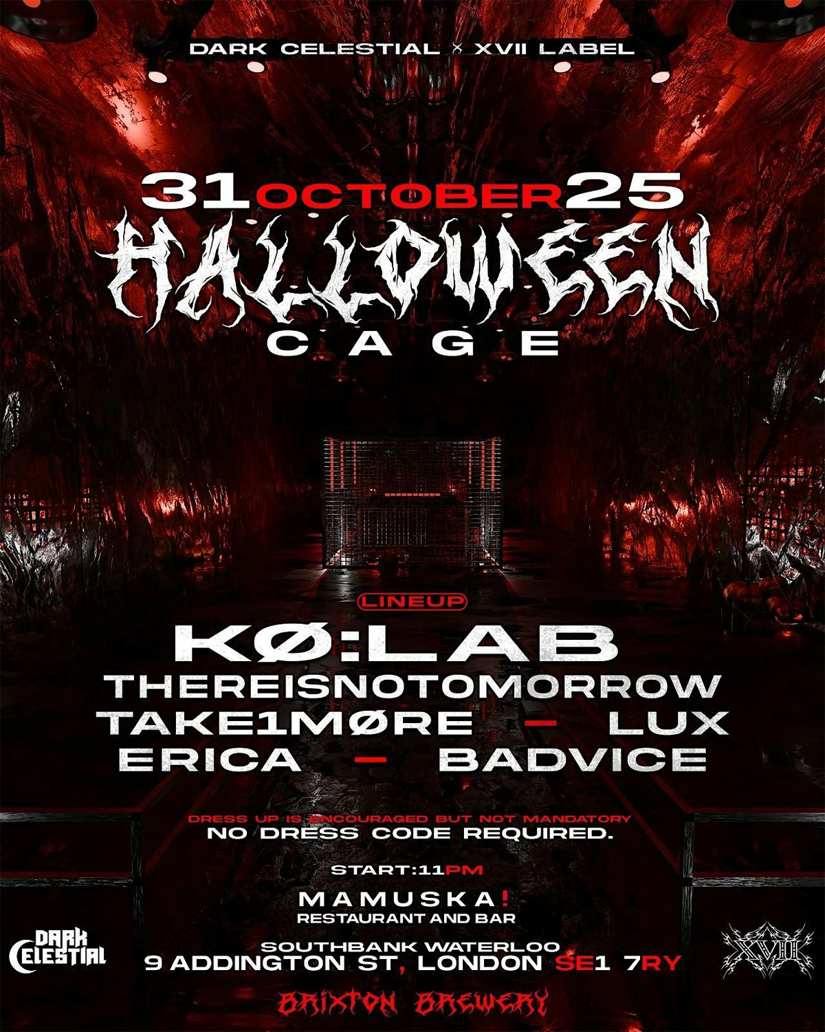 XVII x Dark Celestial - HALLOWEEN CAGE: KO:LAB