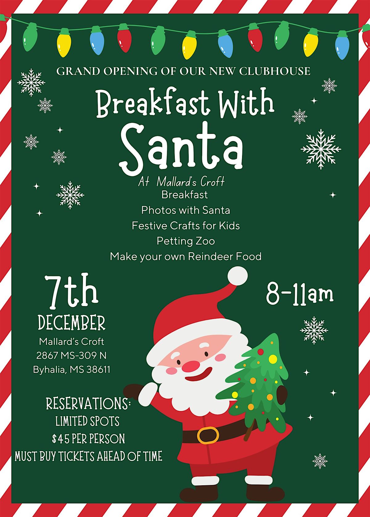 Breakfast with Santa @ Mallard's Croft