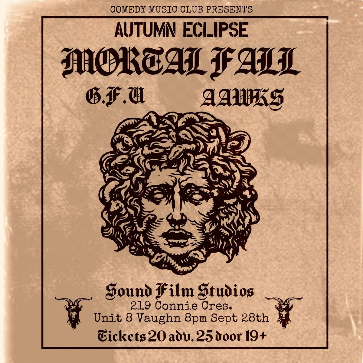 AUTUMN ECLIPSE with MORTALFALL \/ AAWKS \/ GFU