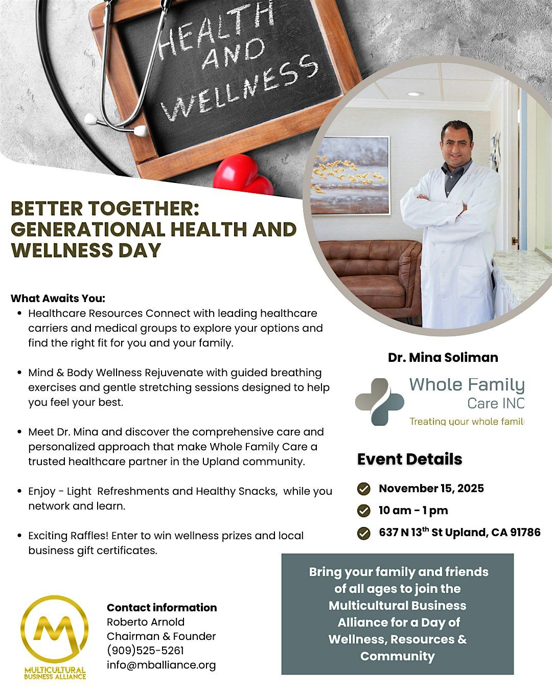 BETTER TOGETHER: GENERATIONAL HEALTH AND WELLNESS DAY