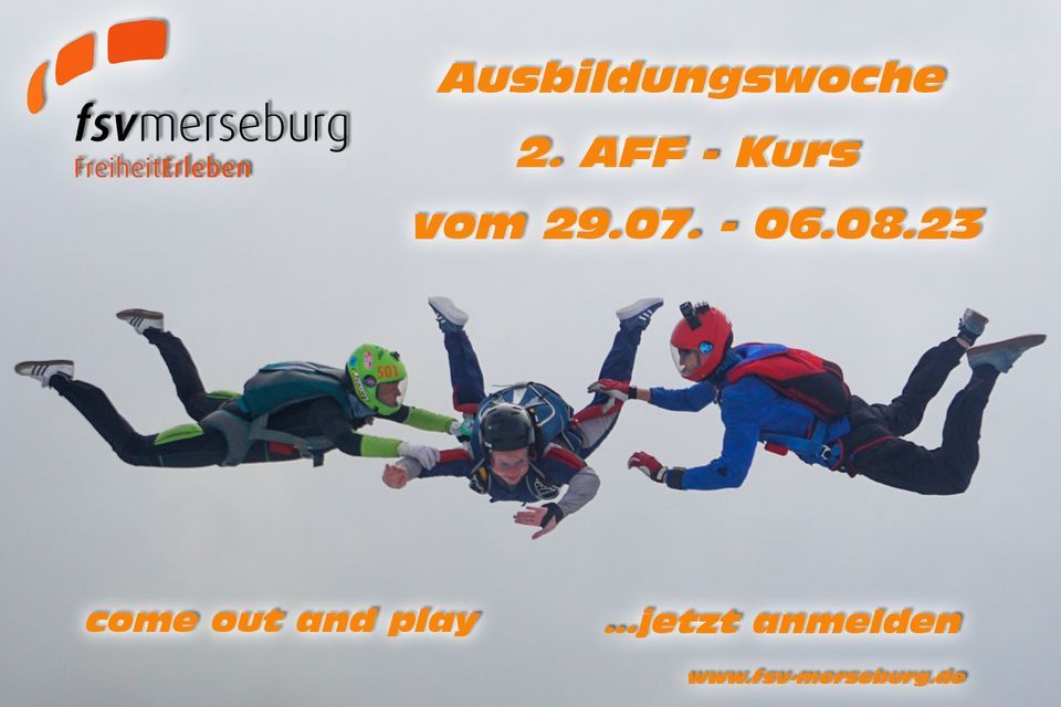 2. AFF-Kurs --> Das Ziel: deine eigene Fallschirmspringer-Lizenz \/\/ 7 Tage AFF-Ausbildung am St\u00fcck