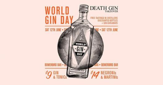 World Gin Day Death Gin Takeover Bowerbird Prahran 12 June 21