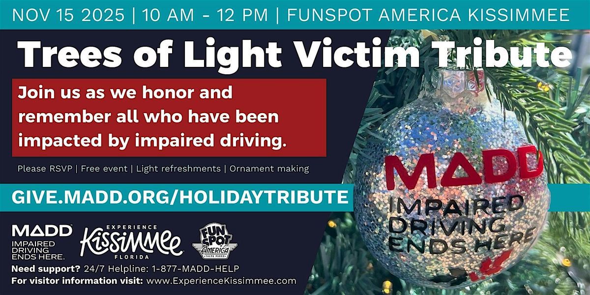 2025 MADD Central Florida Holiday Victim Tribute