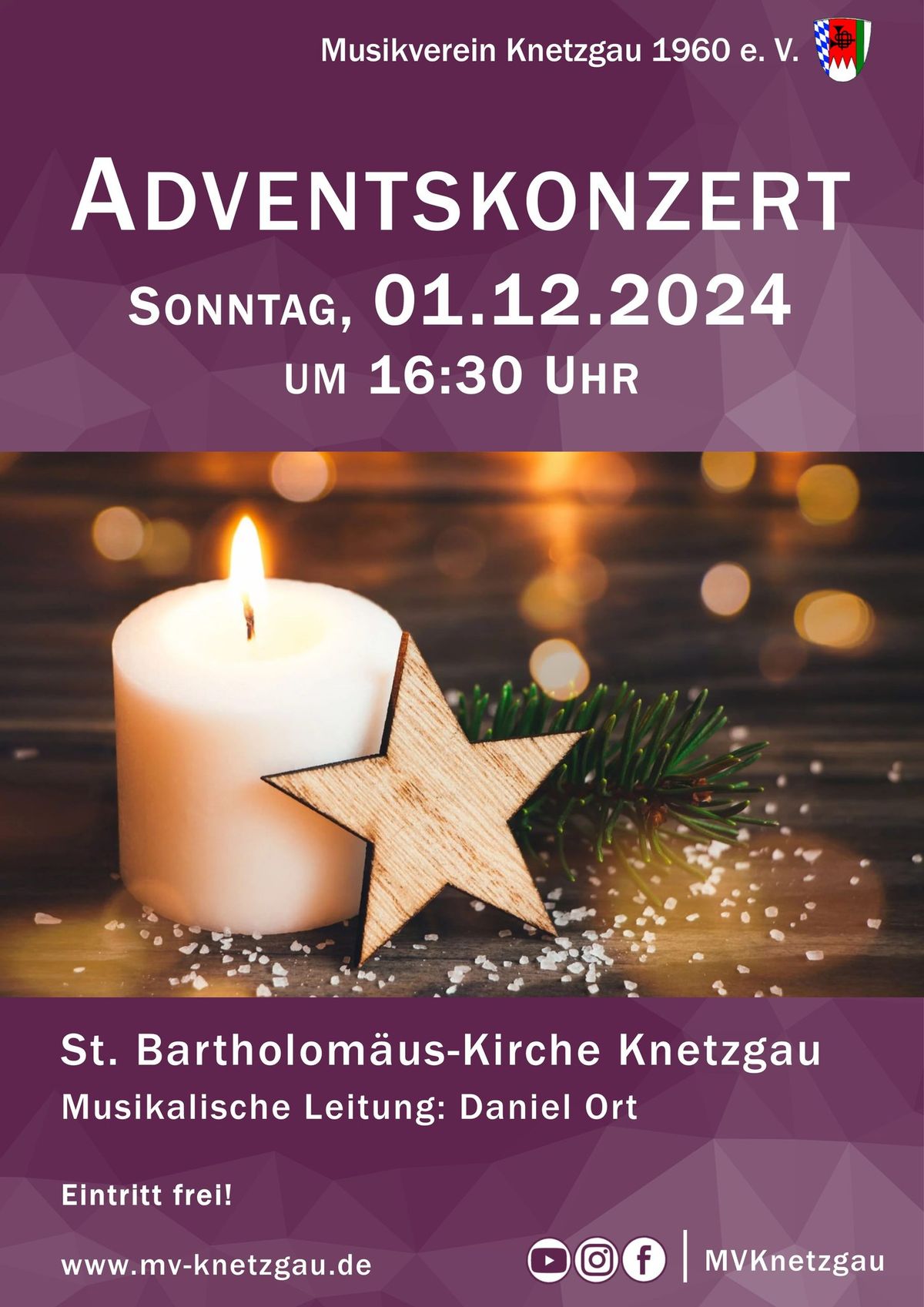 Adventskonzert 2024 - Musikverein Knetzgau