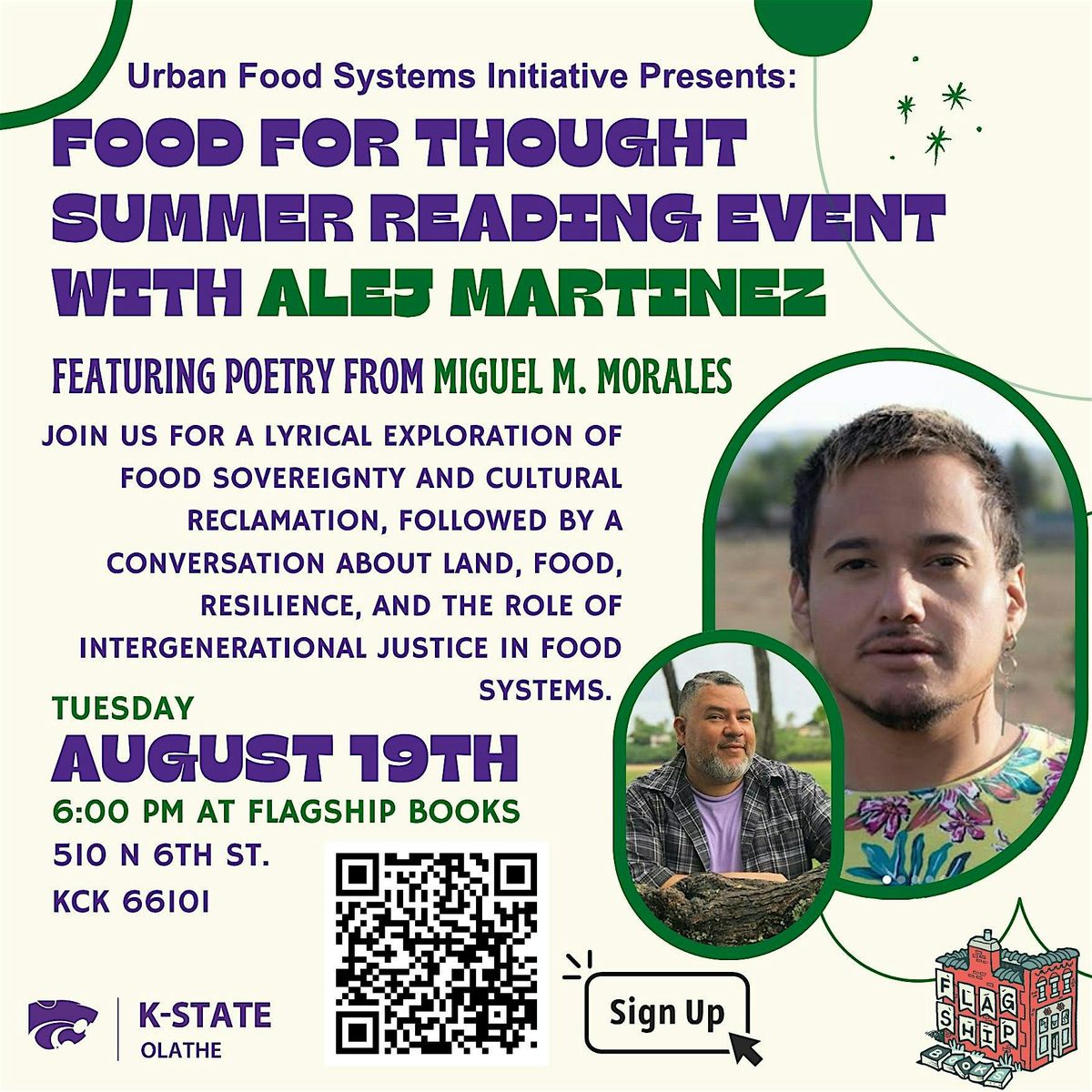 Food for Thought: Reading with Alej Martinez & Miguel M. Morales