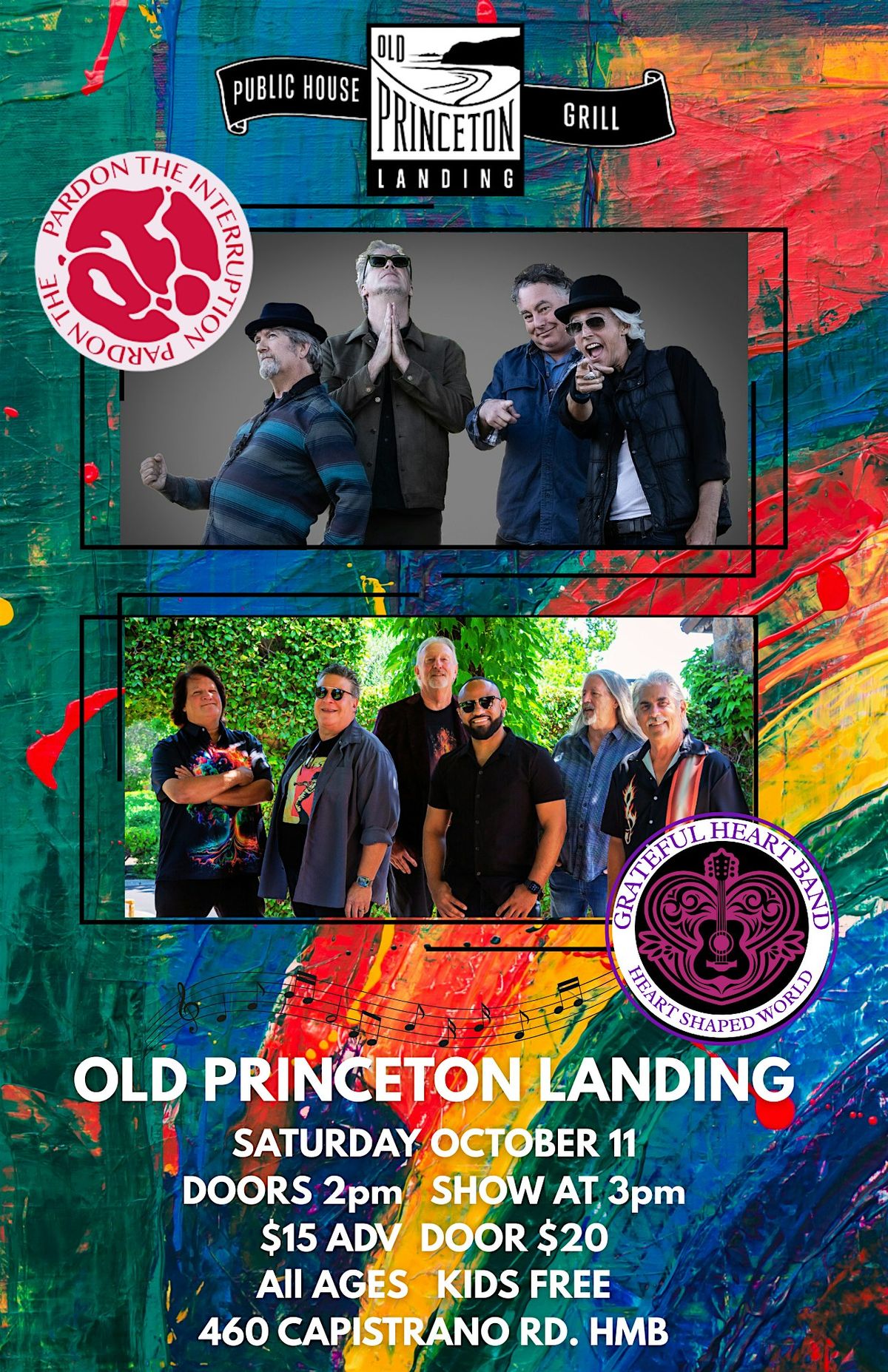 Pardon The Interruption & Grateful Heart Band at Old Princeton Landing