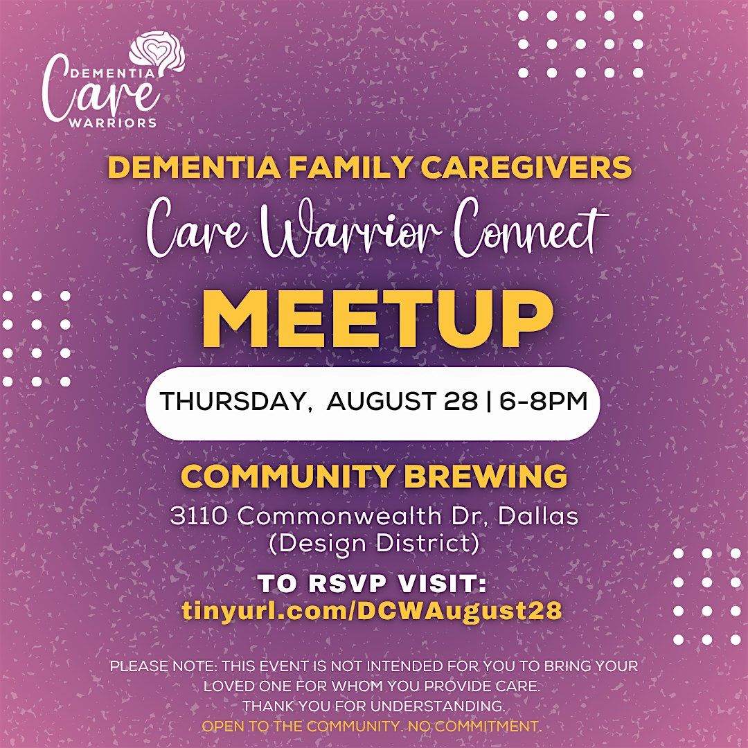 August Care Warrior Connect - Support Group Meet-Up