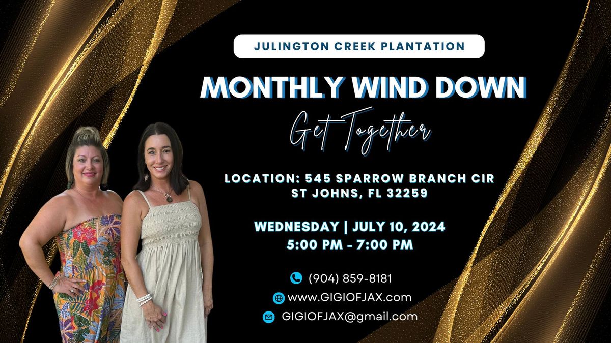 WIND DOWN GET TOGETHER | JULINGTON CREEK PLANTATION NEIGHBORHOOD