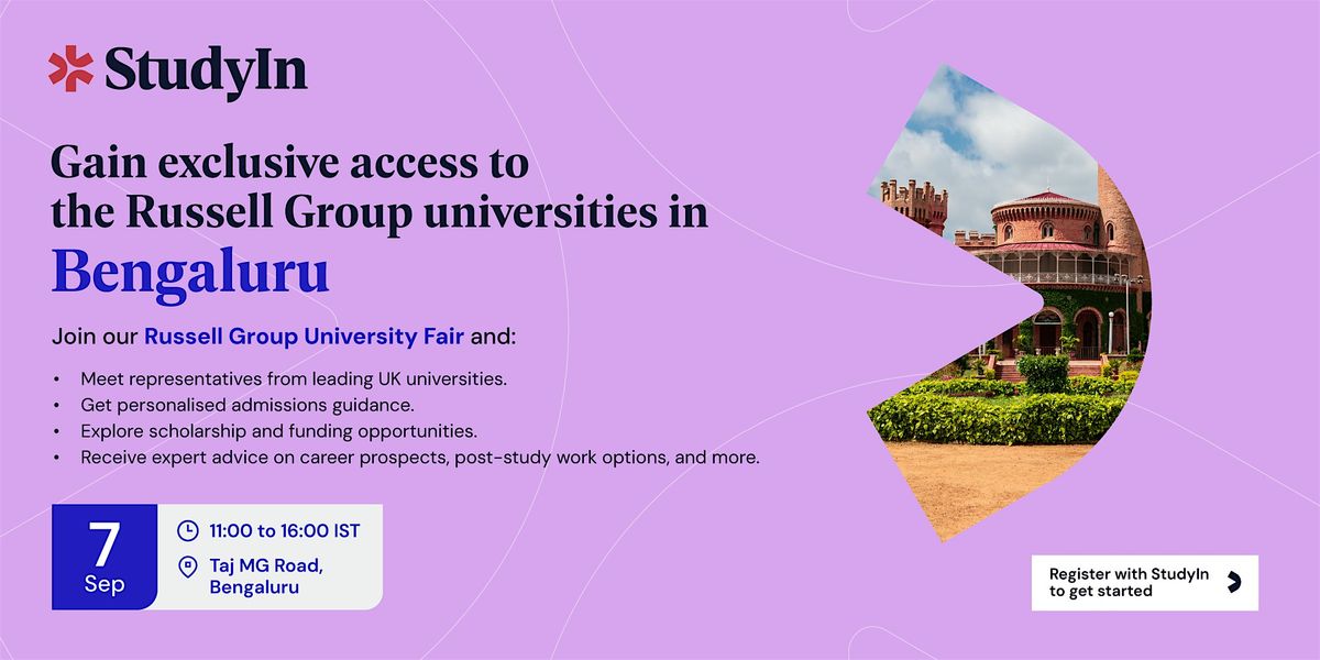 UK Russell Group Fair in Bengaluru