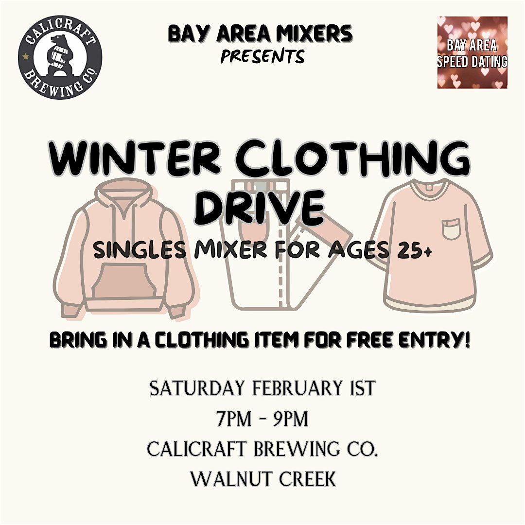 WINTER CLOTHING DRIVE SINGLES MIXER (Ages 25+)