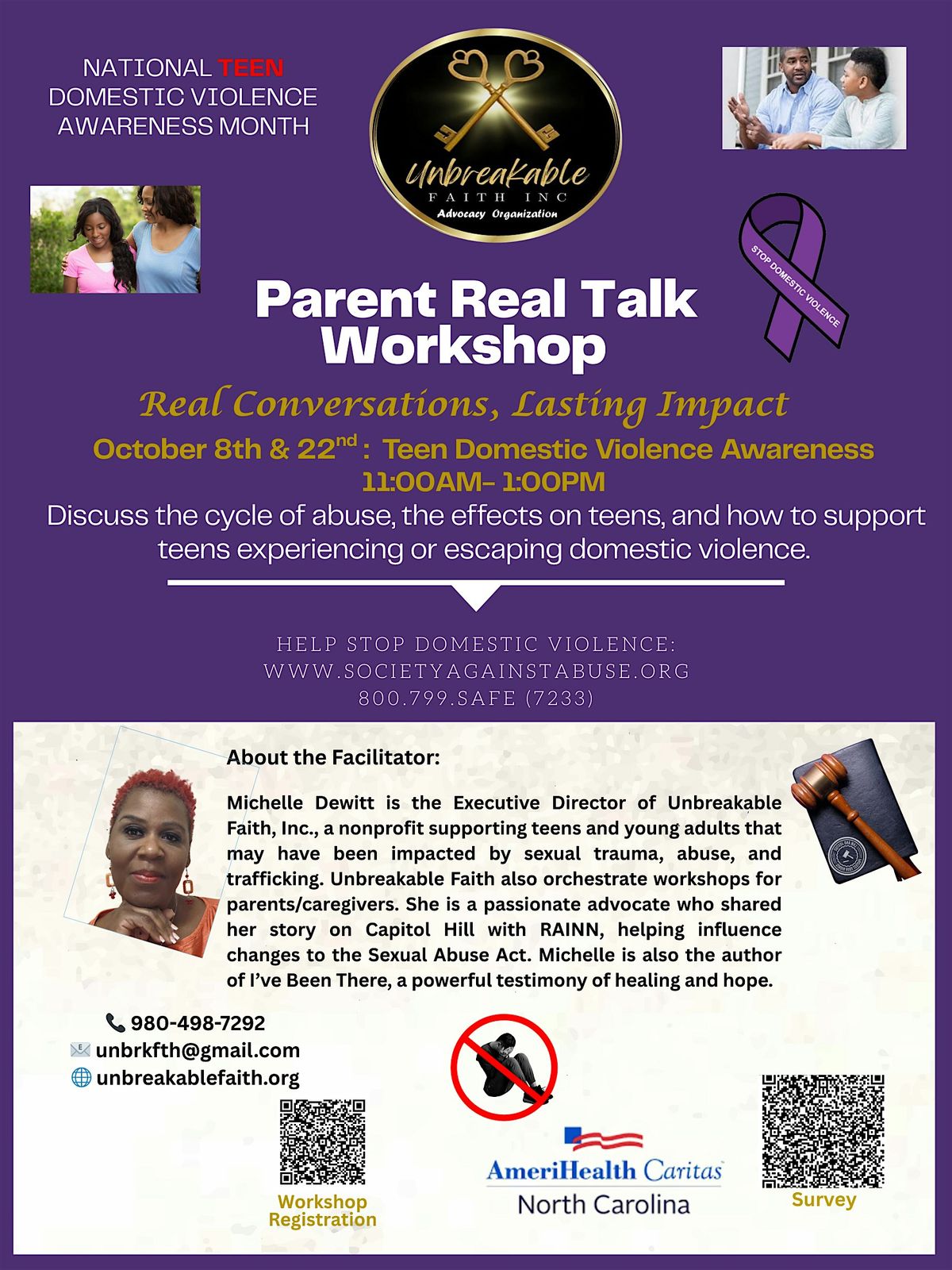 Unbreakable Faith Advocacy Inc: Domestic Violence Awareness Teen Dating