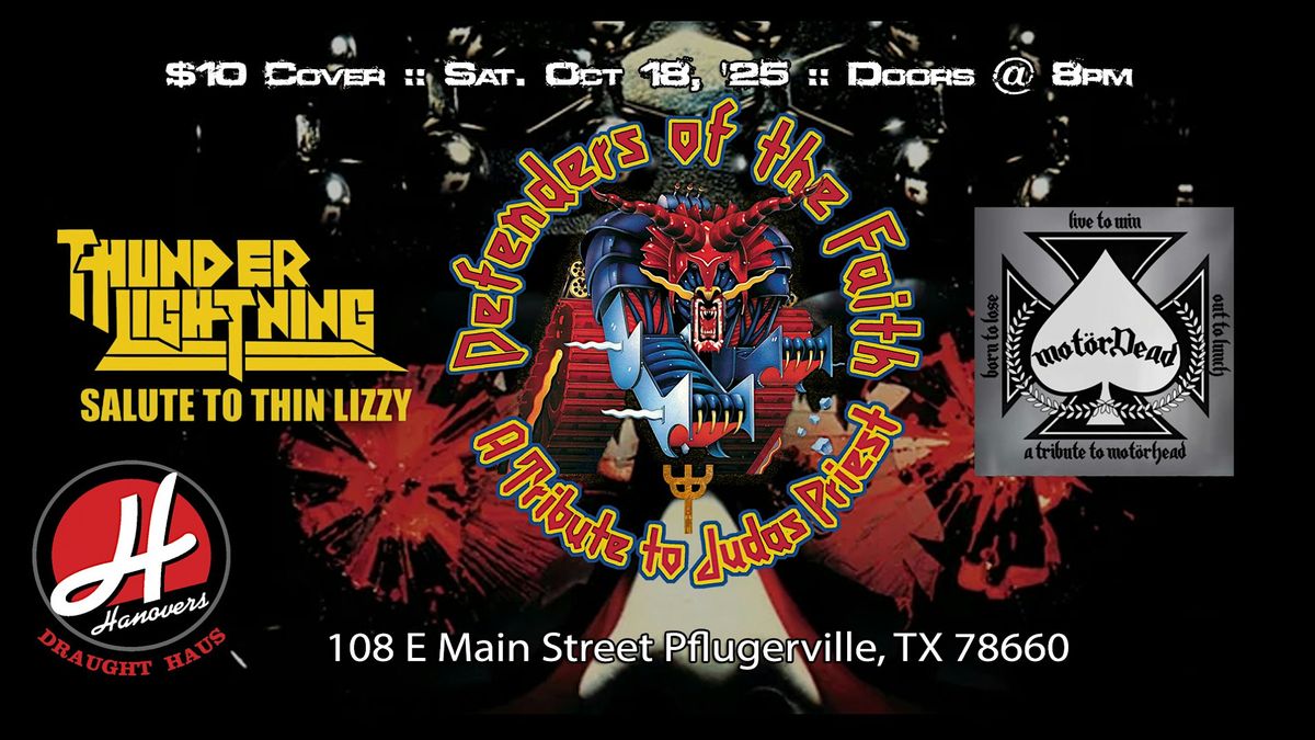 Metal Night with Defenders of the Faith + Friends @ Hanovers Pflugerville