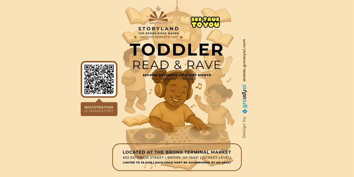 November_Toddler Read & Rave presented by StorylandBX and Bee True To You