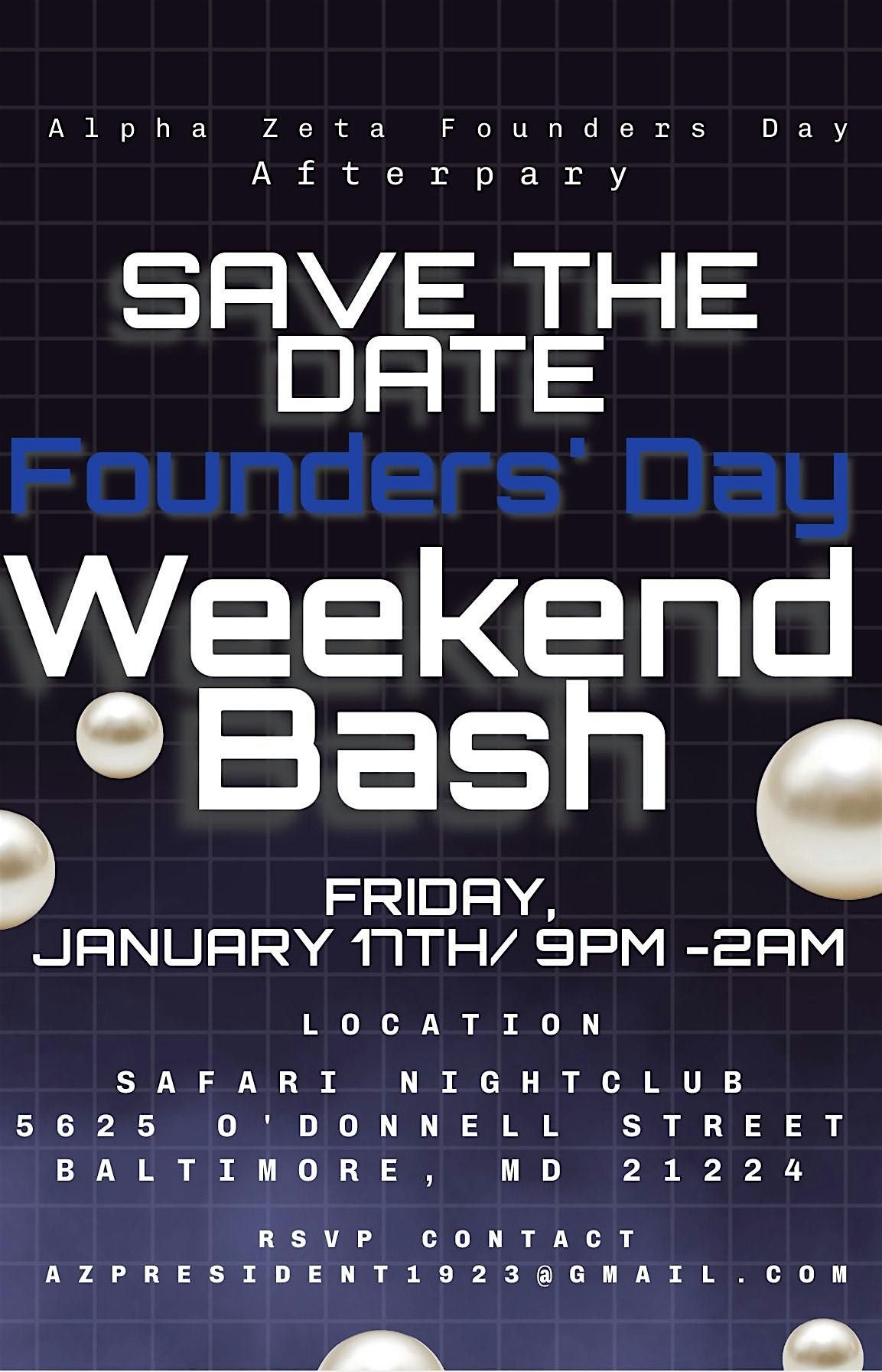 Alpha Zeta Chapter Founders' Day Bash