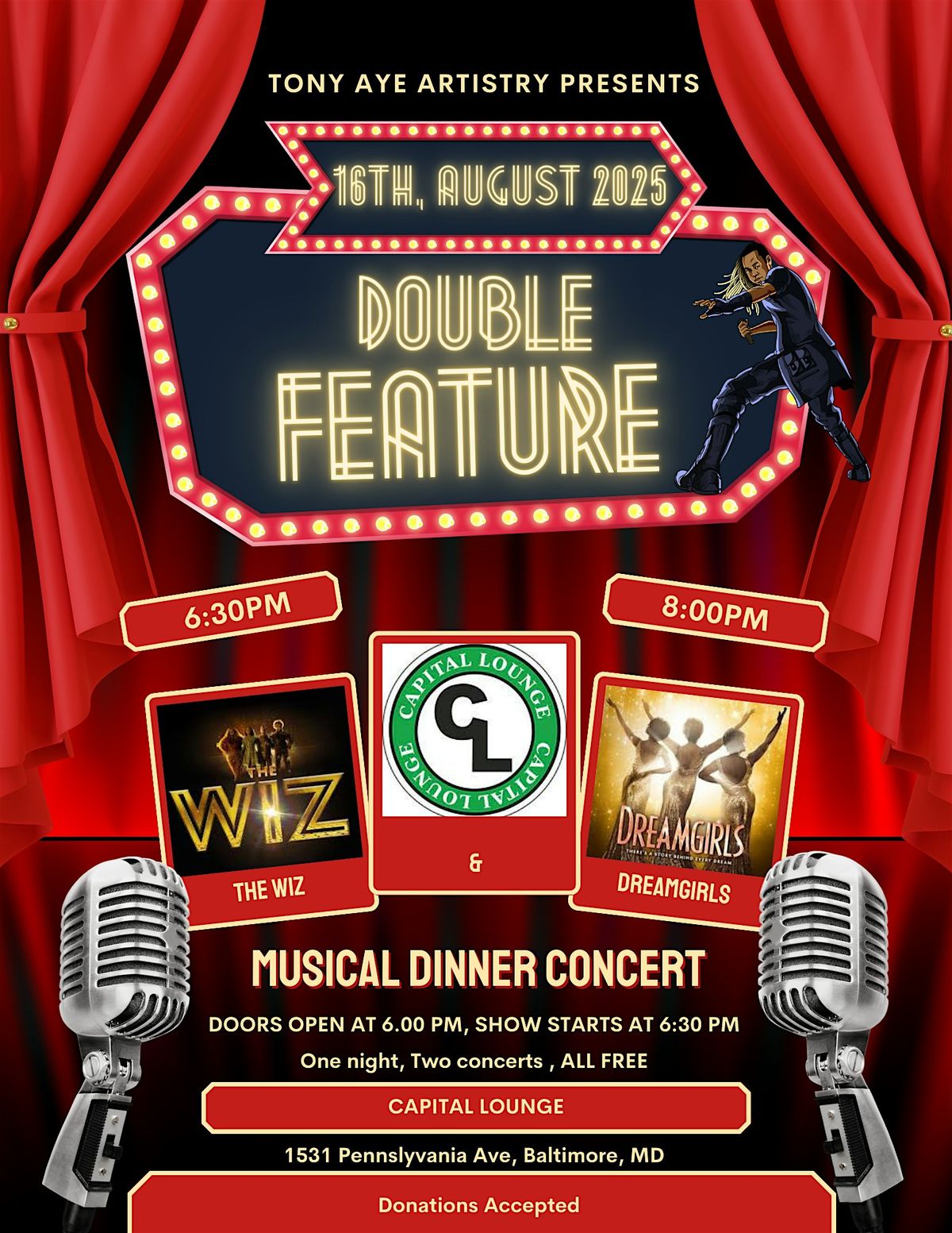 T.A.A. Presents Double Feature(D.C. Encore Show)