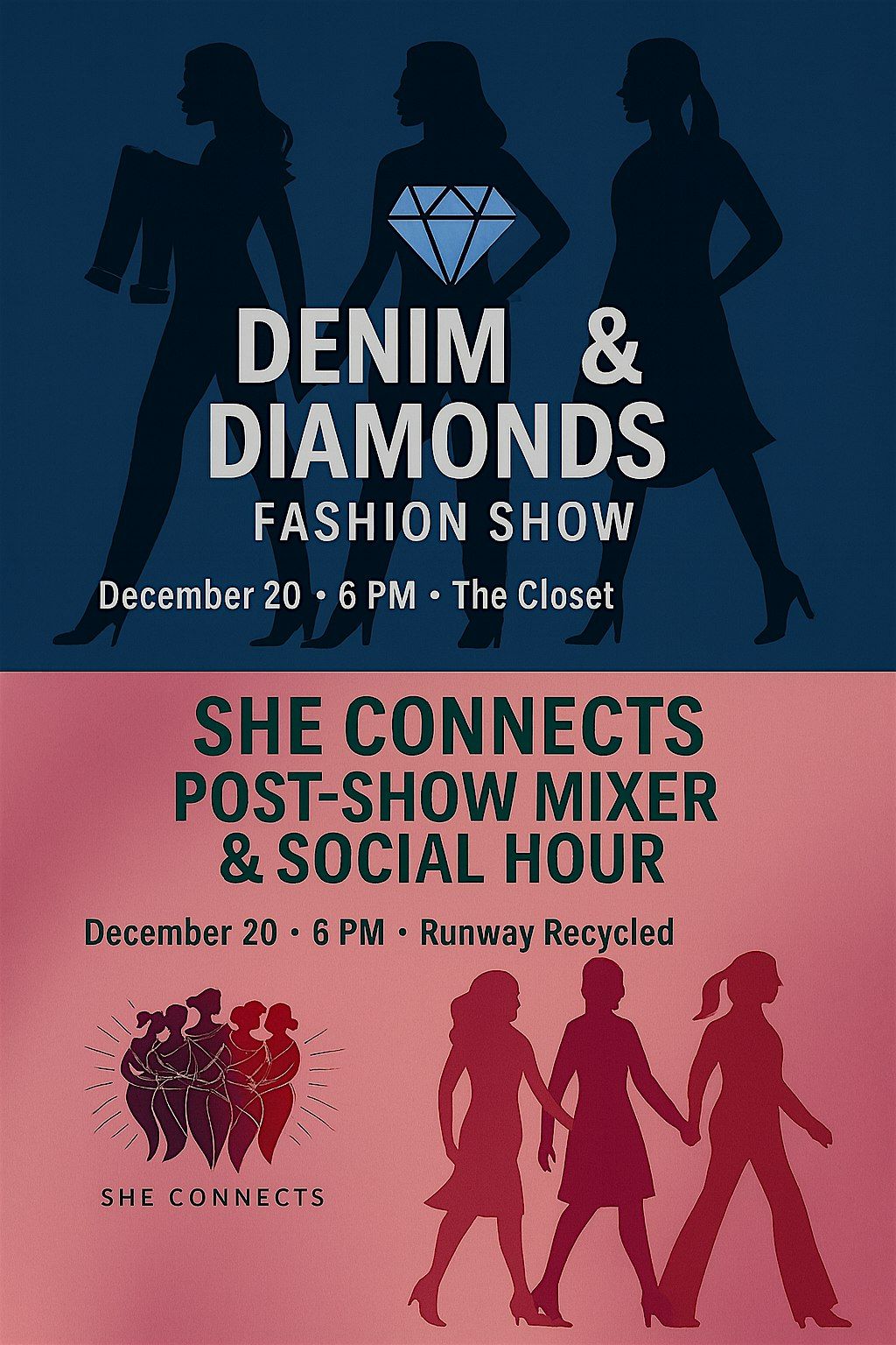 Denim & Diamonds Fashion Show + SHE CONNECTS Post-Show Mixer