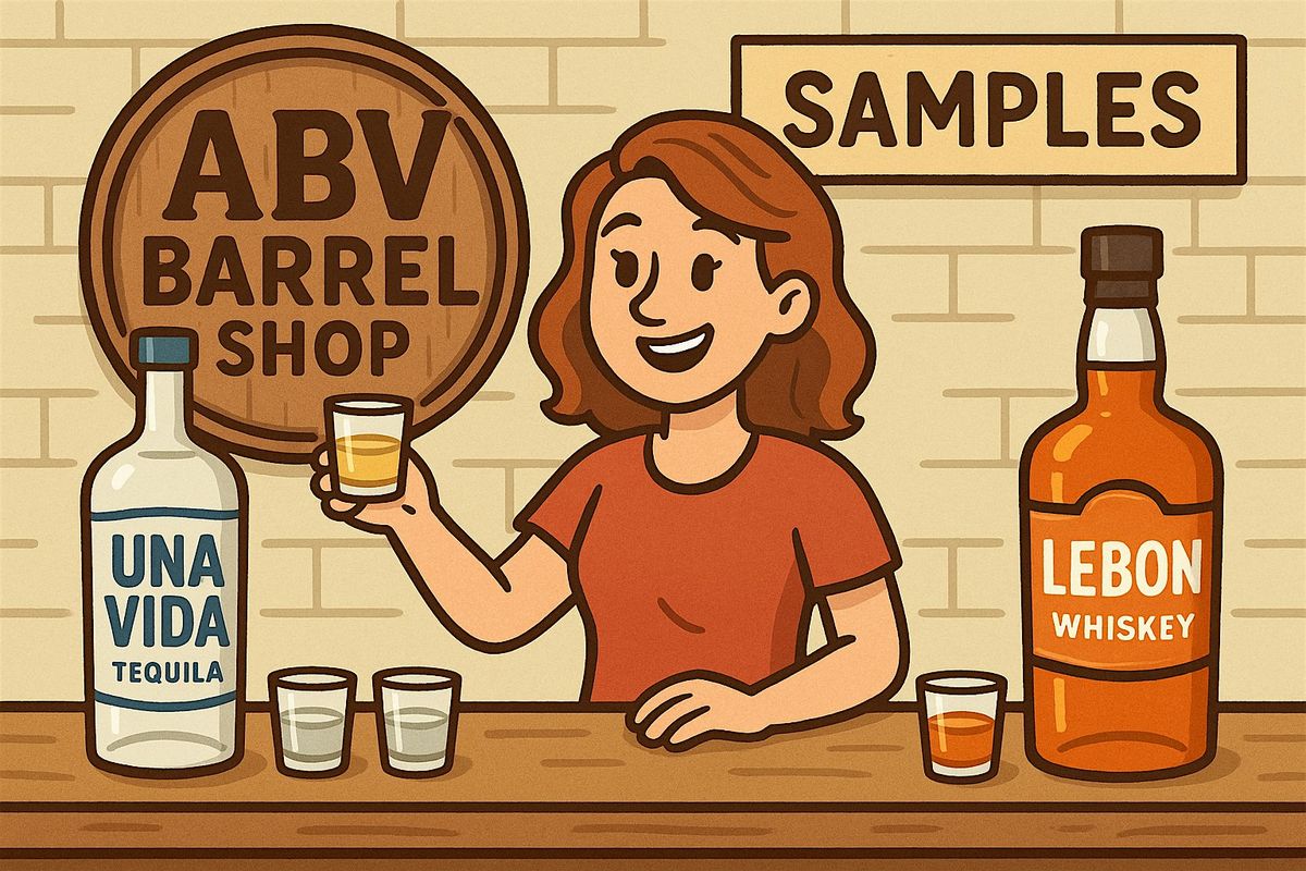 ABV Barrel Shop Una Vida Tequila and Lebon Sampling \/ Tasting Event