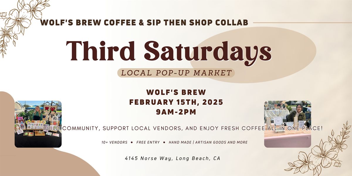 Third Saturdays pop-up market in Long Beach!