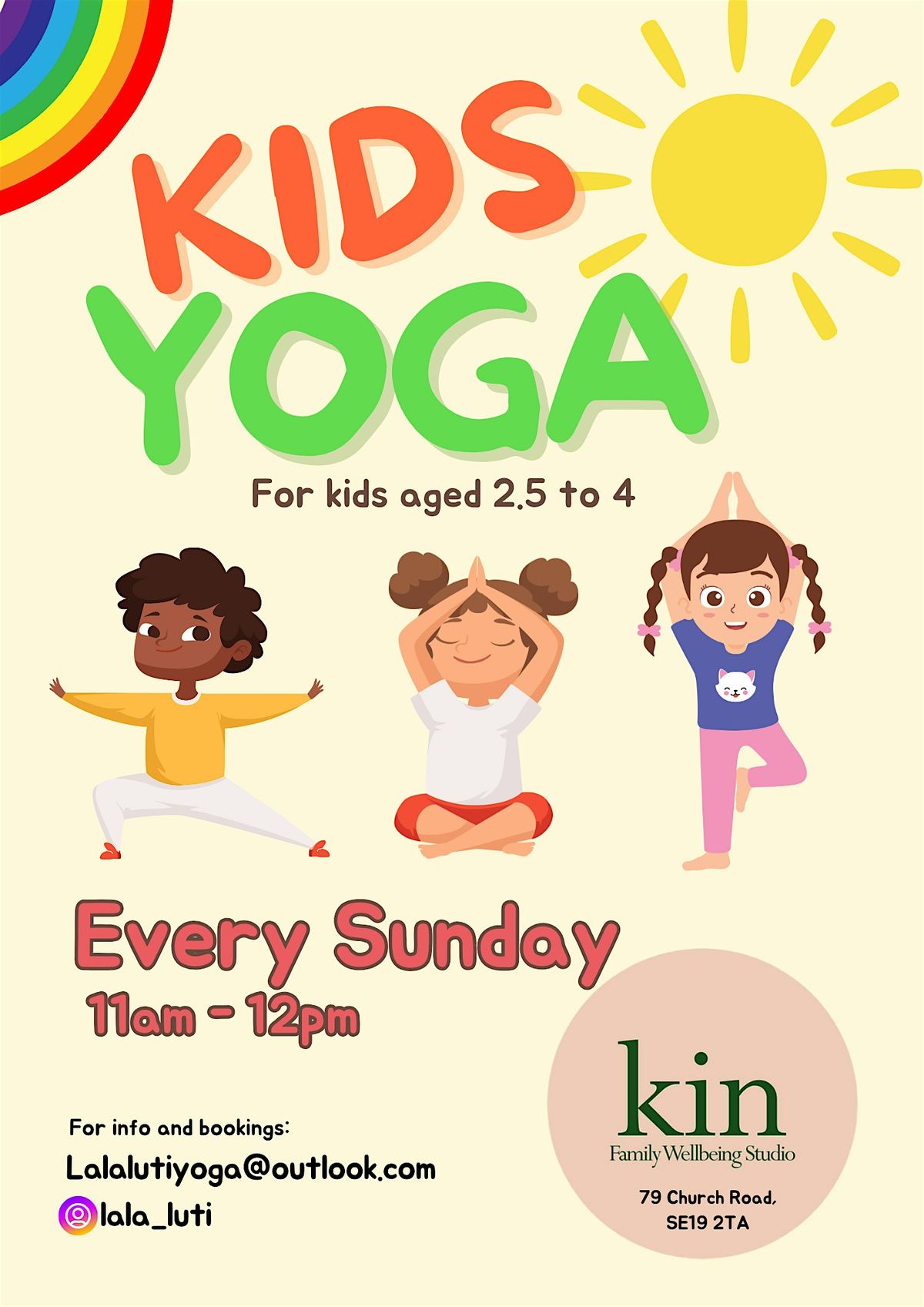 KIDS YOGA at Kin Studio