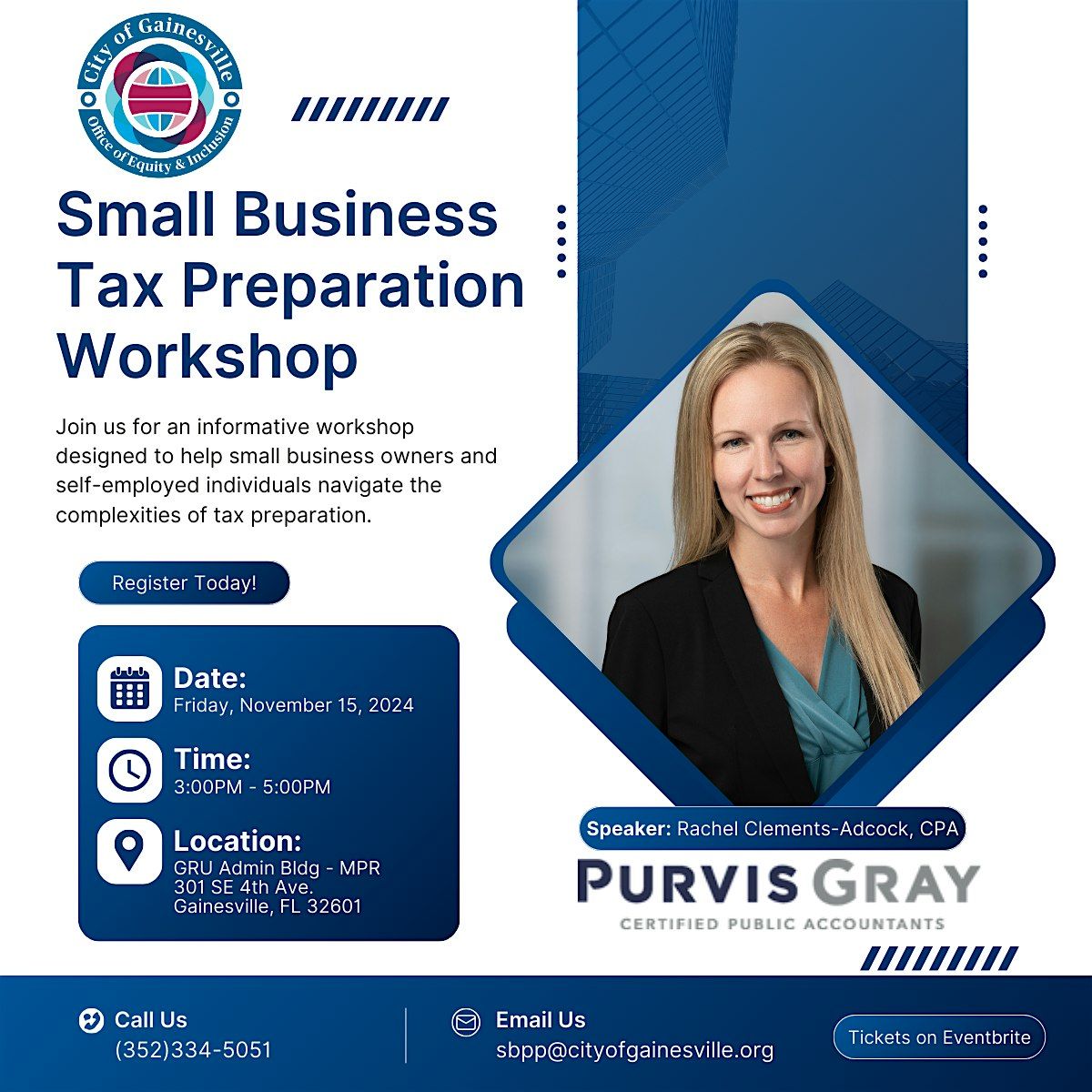 Small Business Tax Preparation Workshop