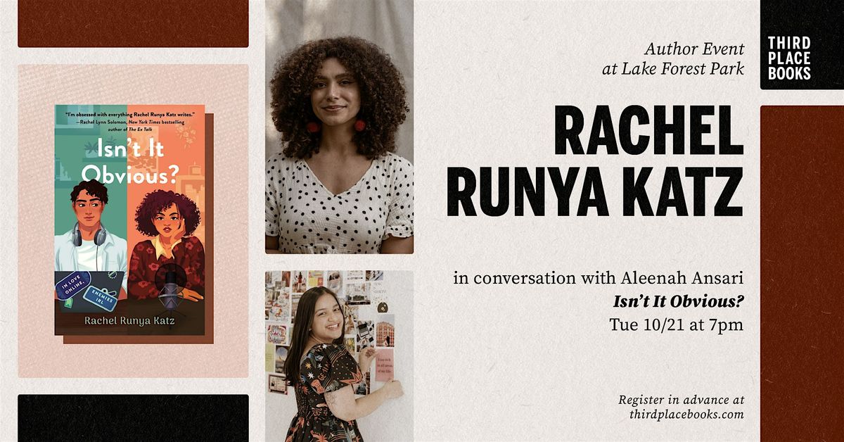 Rachel Runya Katz with Aleenah Ansari \u2014 'Isn't It Obvious?'