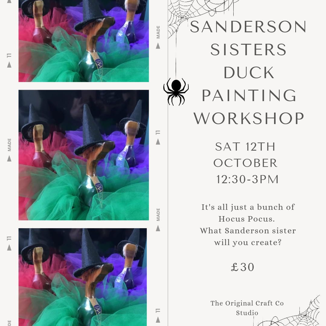 Sanderson Sister Halloween Duck Painting