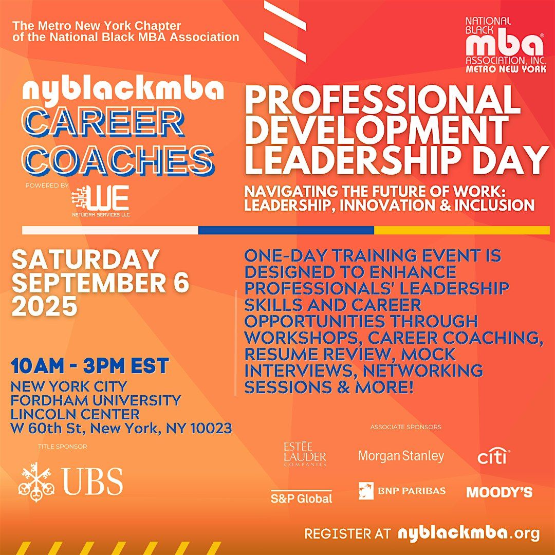 2025 NYBLACKMBA Professional Development Leadership Day