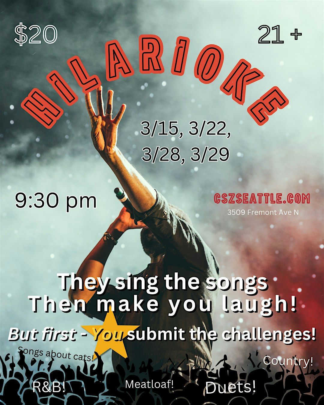 Hilarioke: Karaoke and Comedy