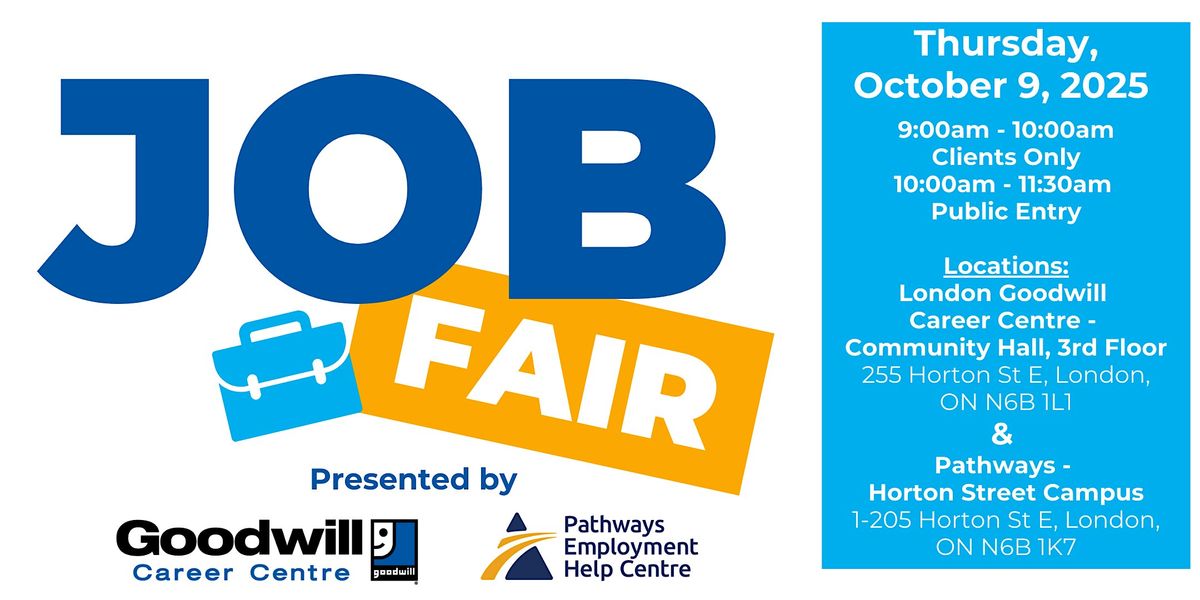 Fall Job Fair at Goodwill & Pathways - Public