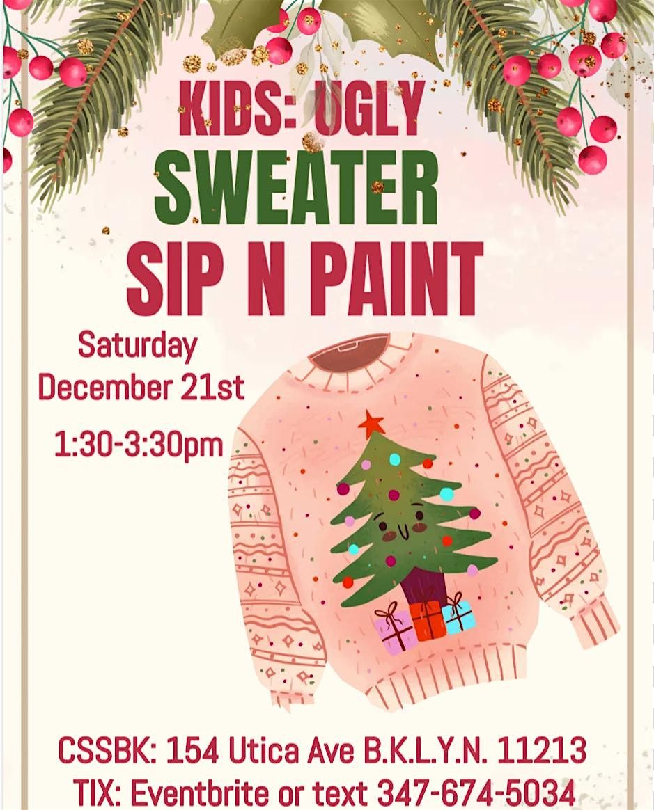 Kid\u2019s Ugly Sweater N paint  @ CSSBK