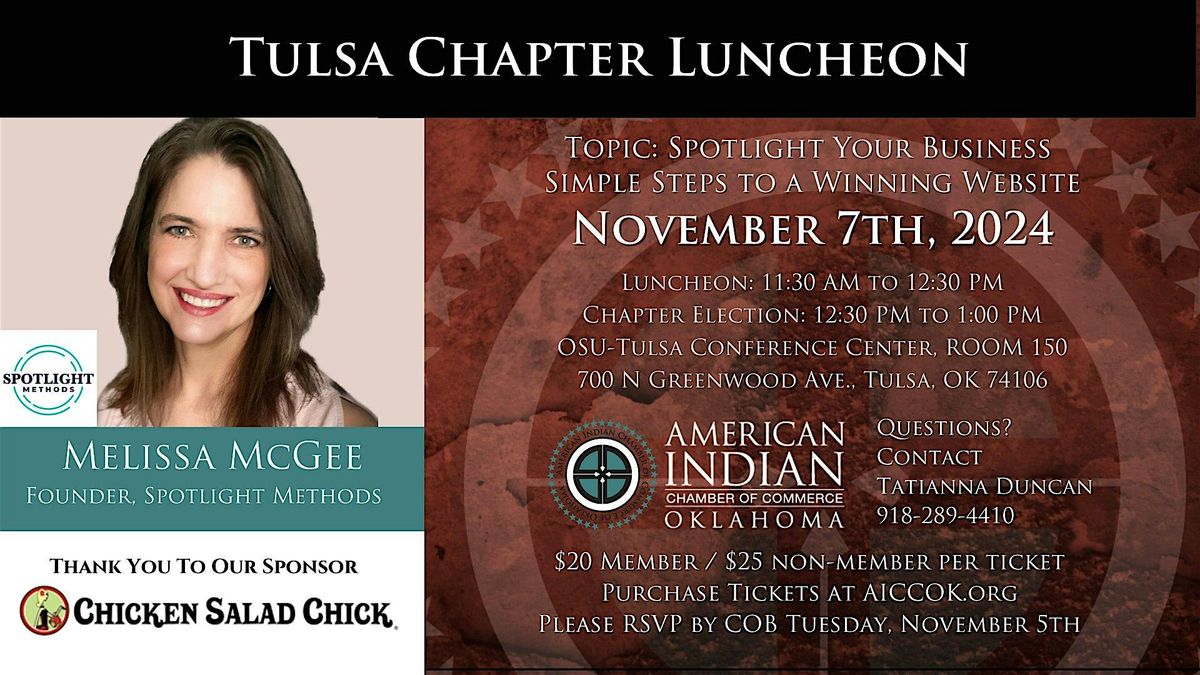 Tulsa Chapter Luncheon and Election