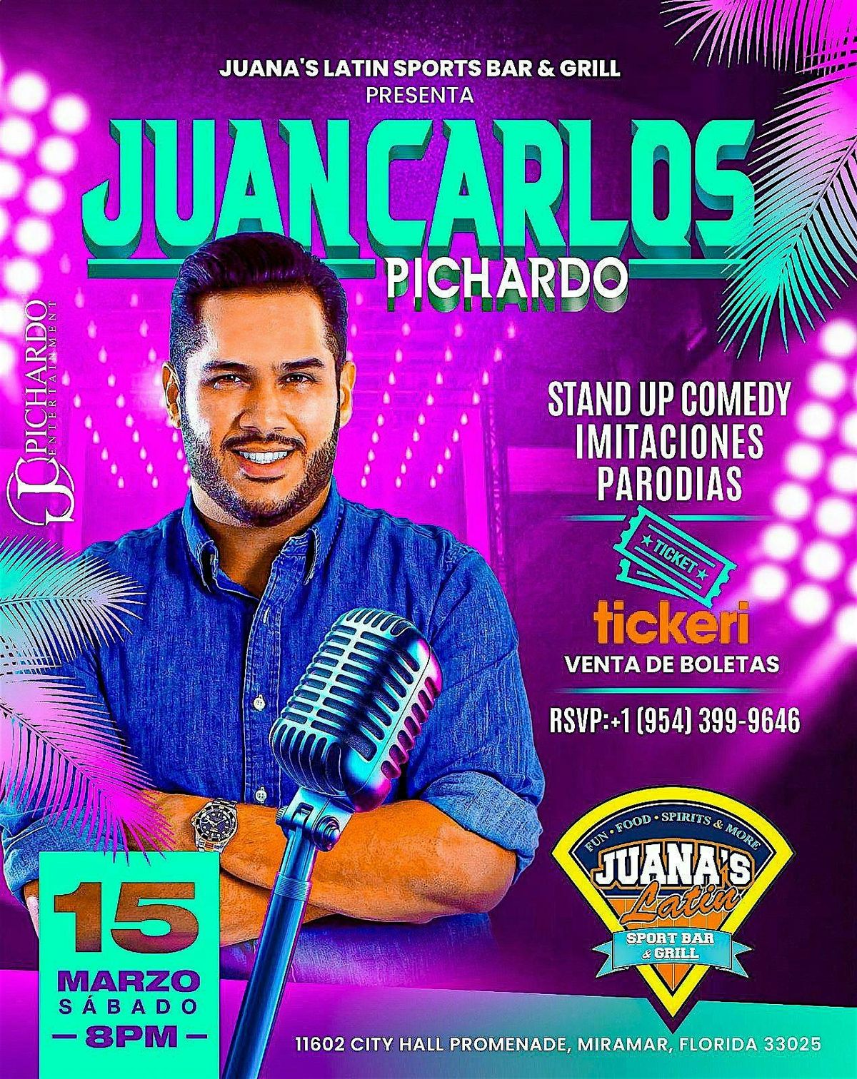 JUAN CARLOS PICHARDO @ JUANA'S LATIN SPORTS BAR - MIRAMAR, FL (MIAMI)