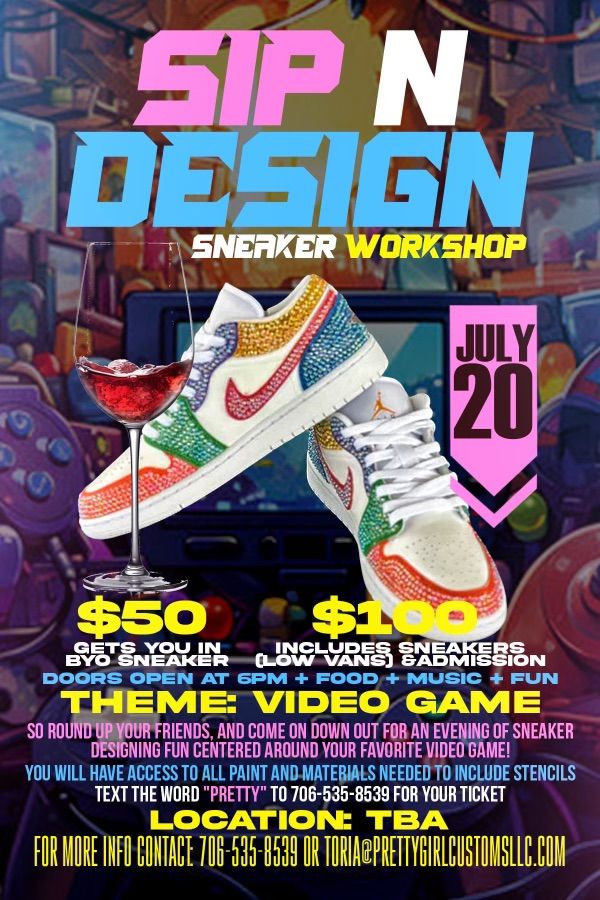 Sip N Design Sneaker Workshop
