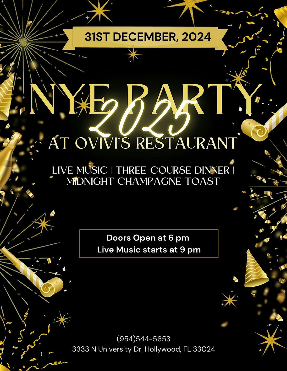 New Year's Eve 2025 at Ovivis