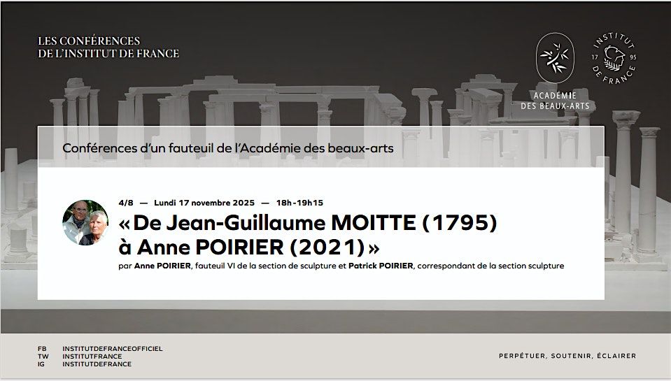 \u00abDe Jean-Guillaume MOITTE (1795) \u00e0 Anne et Patrick POIRIER (2021)\u00bb