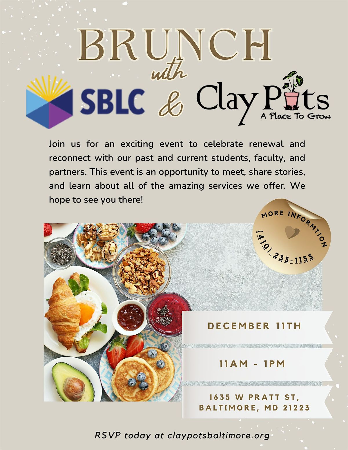 Brunch with SBLC and Clay Pots