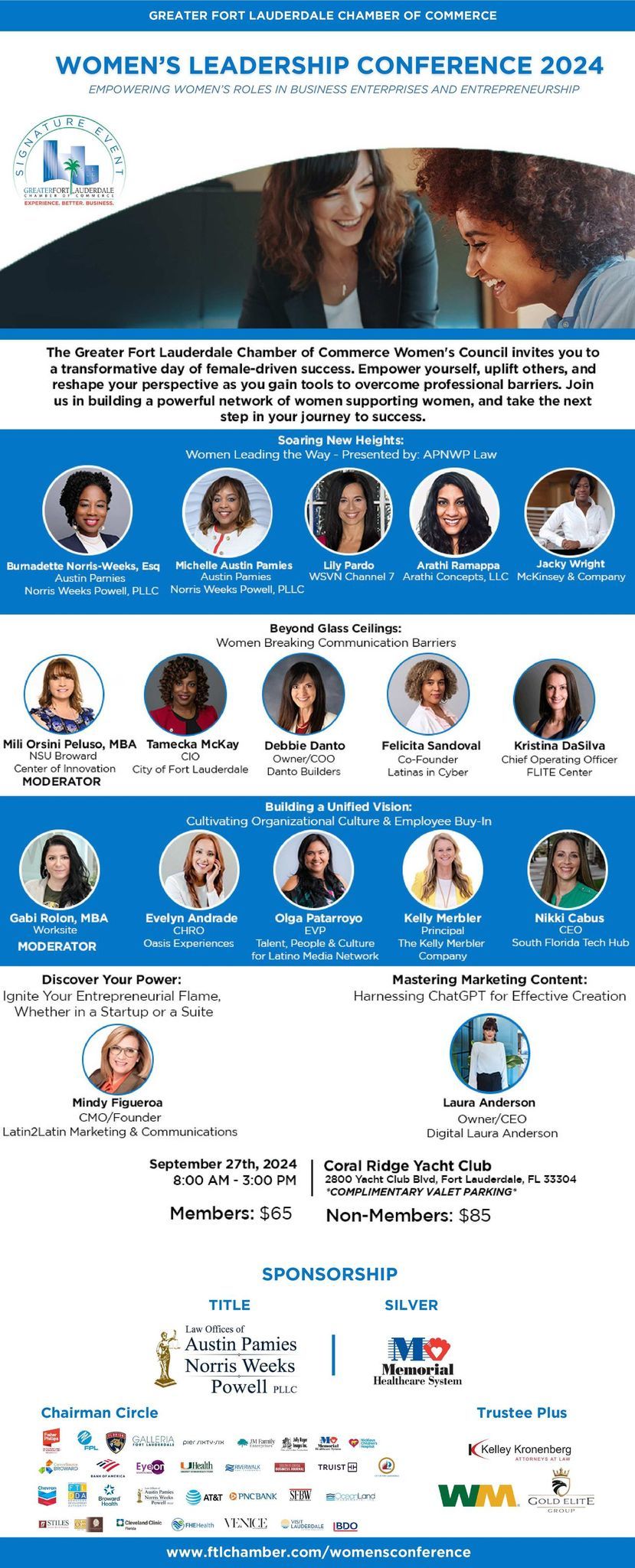 Greater Fort Lauderdale Chamber of Commerce Women's Council - Women's Leadership Conference 2024