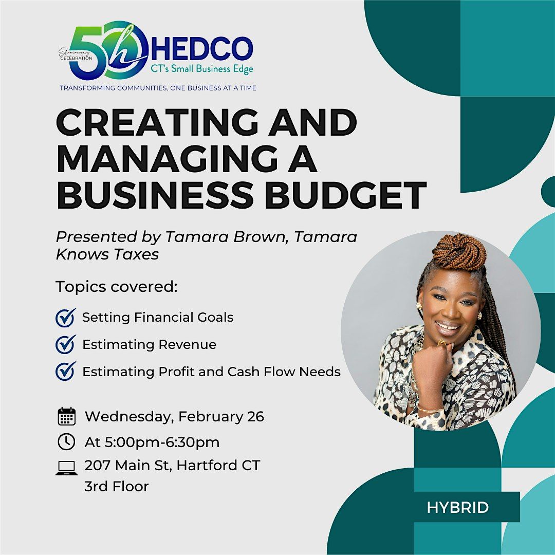 Creating and Managing a Business Budget Seminar