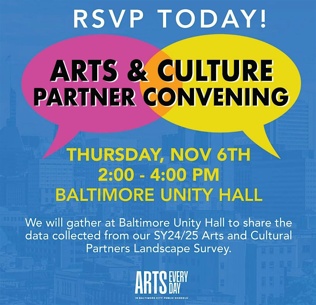 Arts & Culture Partners Convening
