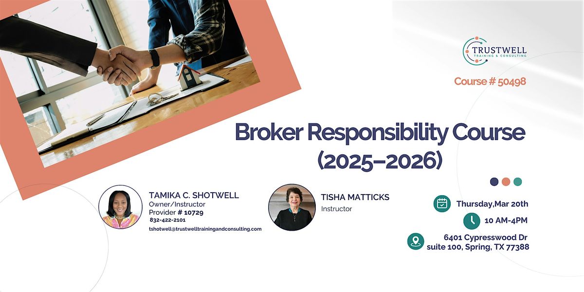 Broker Responsibility Course (2025-2026)